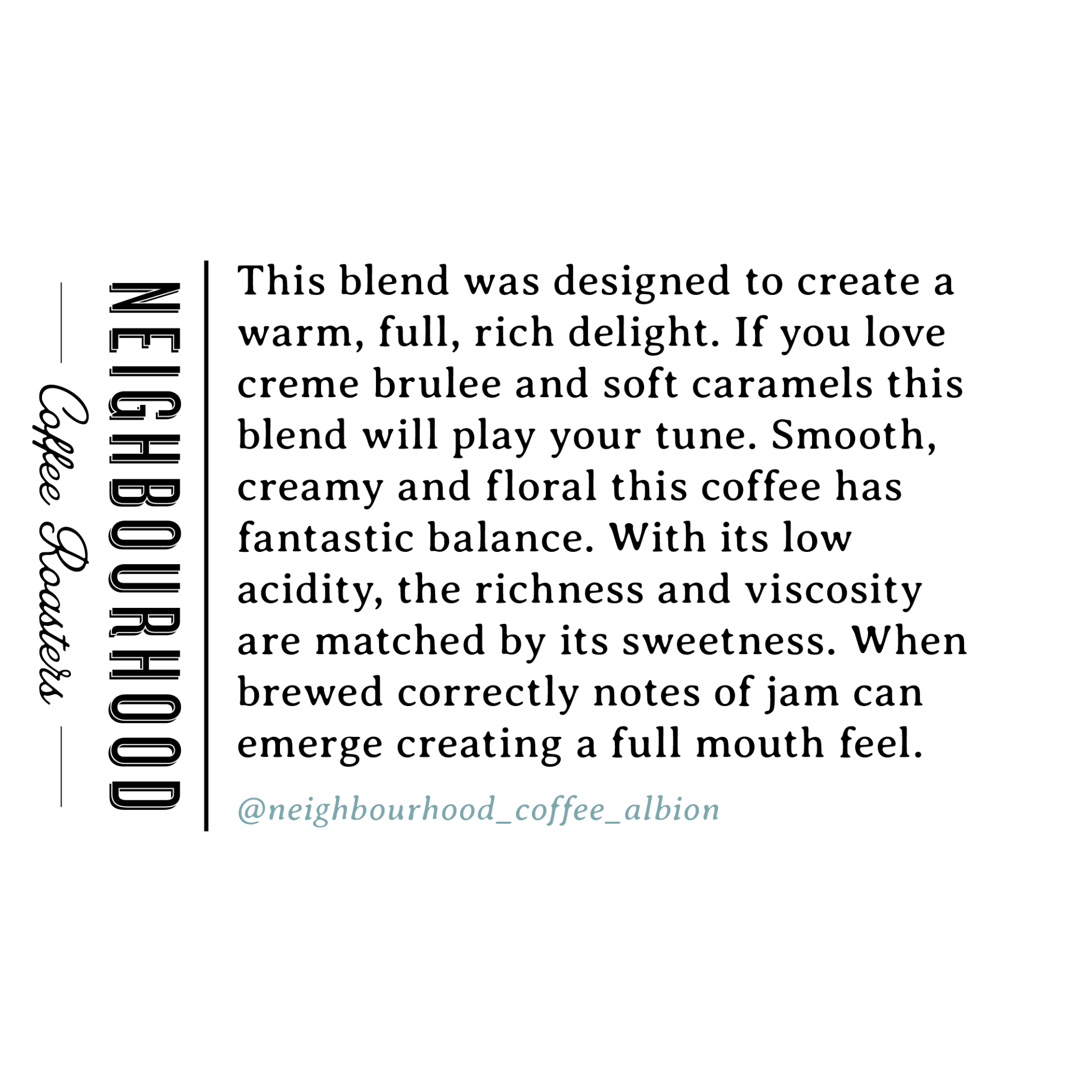 Smooth Operator – Neighbourhood Coffee Roasters