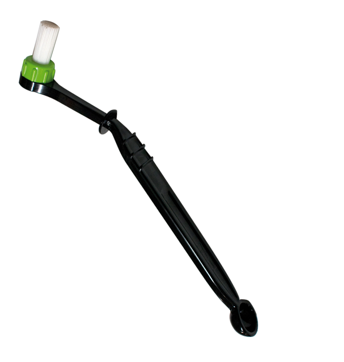 Coffee machine head cleaning brush